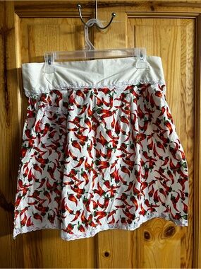 Chili Peppers Print Cotton Handmade Apron